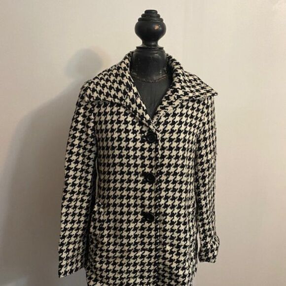 Giacca Black White Tweed coat t, size small - Picture 1 of 3